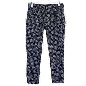 J. Crew Factory Stretch Womens 29 Diamond Patterned Blue & Grey Jeans